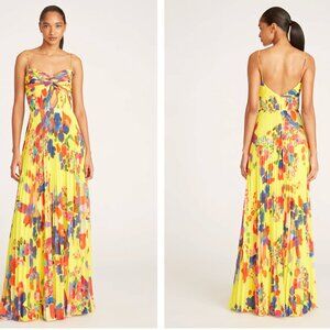 ISO - AMUR Yellow Dawson Pleated dress